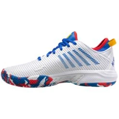 K-Swiss Hypercourt Supreme Men's Tennis Shoe (White/Classic Blue/Berry Red) 9 K-Swiss Hypercourt Supreme Men's Tennis Shoe (White/Classic Blue/Berry Red) -RacquetGuys Sales 06615 166.04