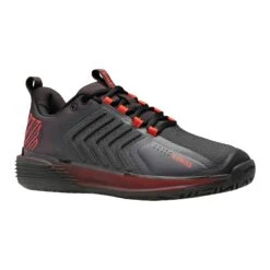 K-Swiss Ultrashot 3 Men's Tennis Shoe (Asphalt/Black/Orange) -RacquetGuys Sales 06988 061.01