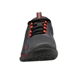 K-Swiss Ultrashot 3 Men's Tennis Shoe (Asphalt/Black/Orange) -RacquetGuys Sales 06988 061.02