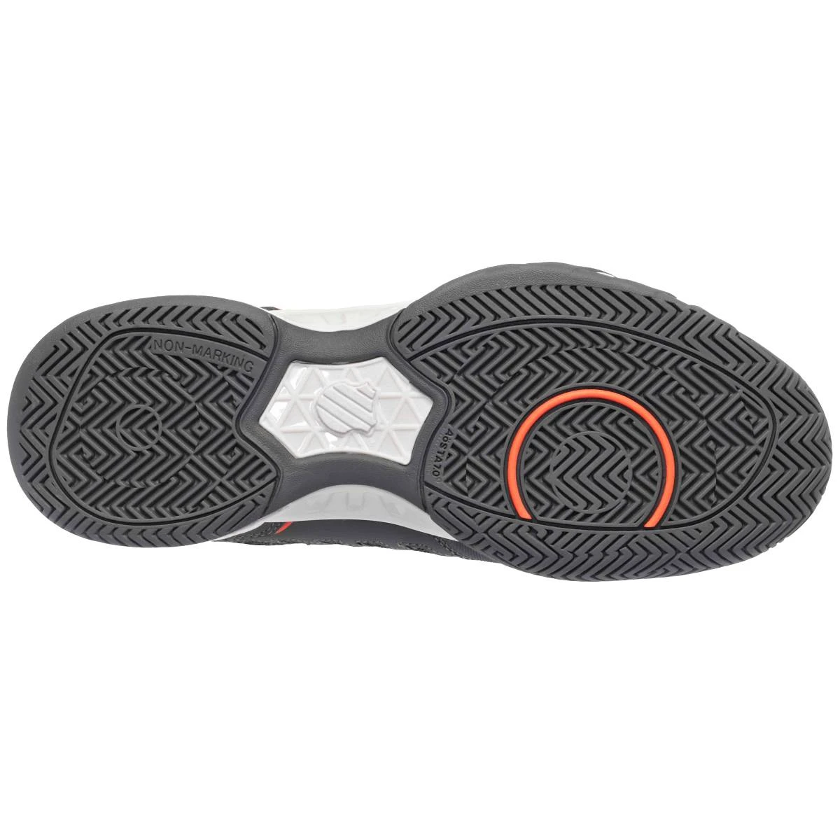 K-Swiss BigShot Light 4 Men's Tennis Shoe (Asphalt/White/Orange) 3 K-Swiss BigShot Light 4 Men's Tennis Shoe (Asphalt/White/Orange) - Image 3