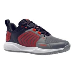 K-Swiss Ultrashot Team Men's Tennis Shoe (Grey/Black/Orange) -RacquetGuys Sales 07395 052.01