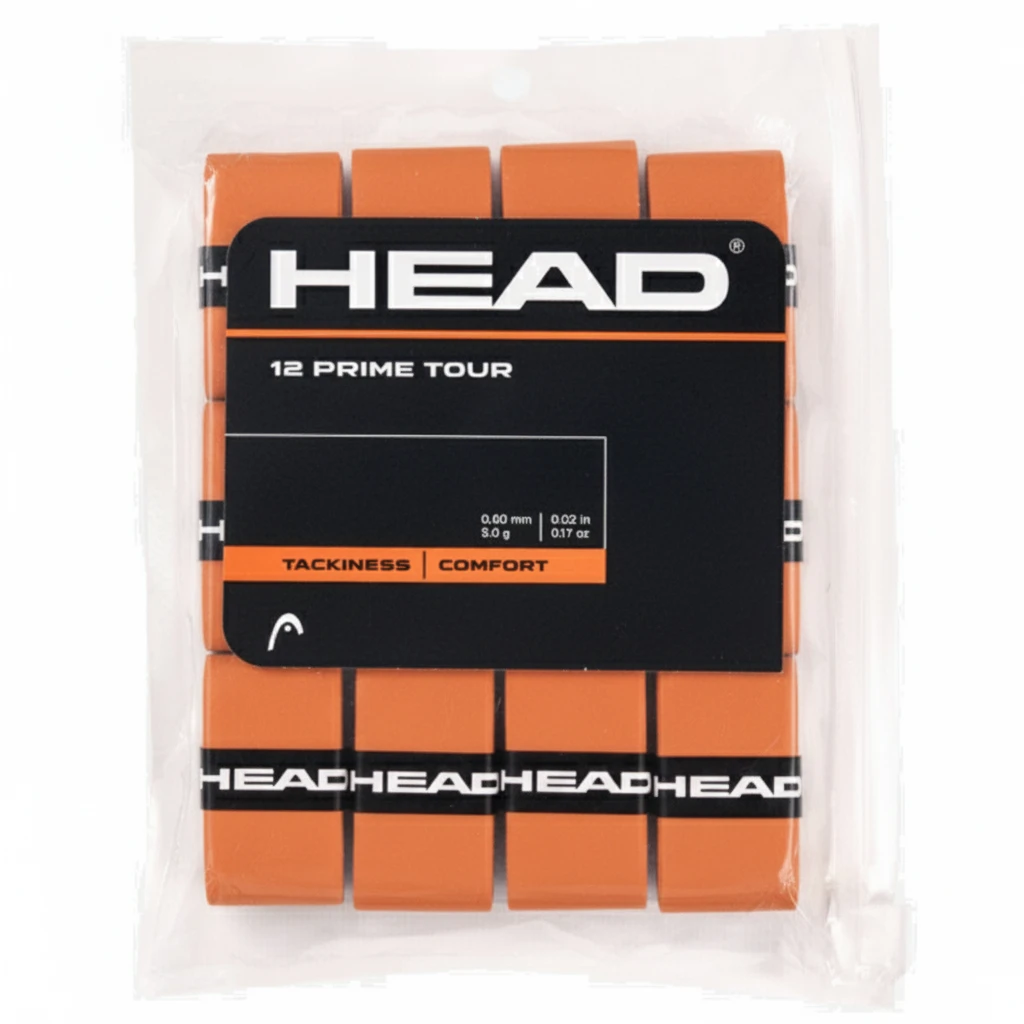 Head Prime Tour Overgrip 12 Pack Orange 1 Head Prime Tour Overgrip 12 Pack Orange