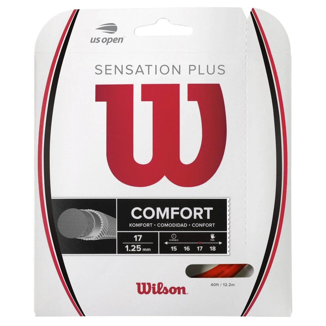 Wilson Sensation Plus 17 Tennis String (Red) 1 Wilson Sensation Plus 17 Tennis String (Red)