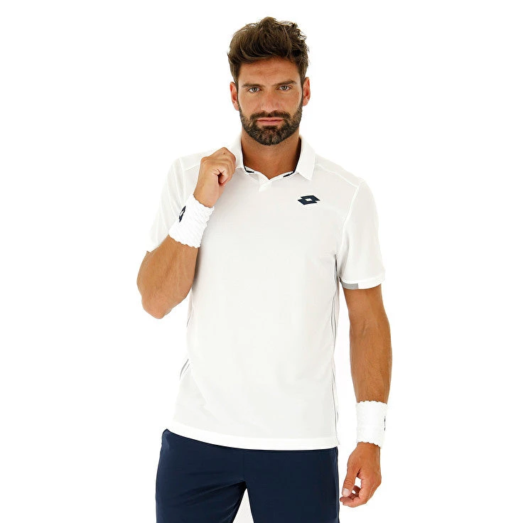 Lotto Men's Squadra Polo (Brilliant White) 2 Lotto Men's Squadra Polo (Brilliant White) - Image 2