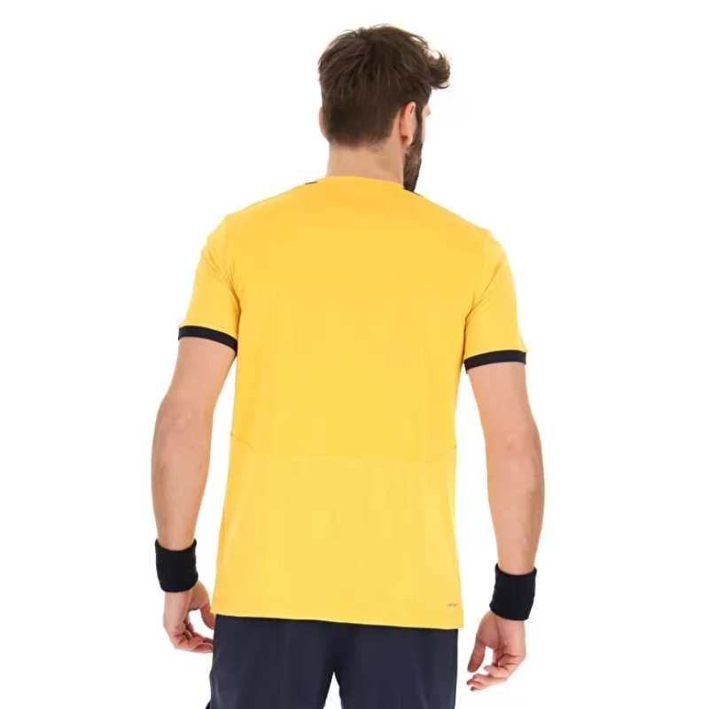 Lotto Men's Top IV Tee Top (Saffron/Navy Blue) 2 Lotto Men's Top IV Tee Top (Saffron/Navy Blue) - Image 2