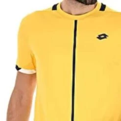 Lotto Men's Top IV Tee Top (Saffron/Navy Blue) 5 Lotto Men's Top IV Tee Top (Saffron/Navy Blue) -RacquetGuys Sales 217341 7km 03