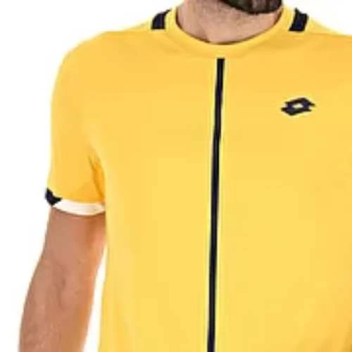 Lotto Men's Top IV Tee Top (Saffron/Navy Blue) 3 Lotto Men's Top IV Tee Top (Saffron/Navy Blue) - Image 3