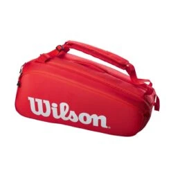 Wilson Super Tour 9 Pack Racquet Bag (Red) -RacquetGuys Sales 31dae3e93161053a725ada8a76535d867e724ed8 WR8010501 0 SUPER TOUR 9PK RD new
