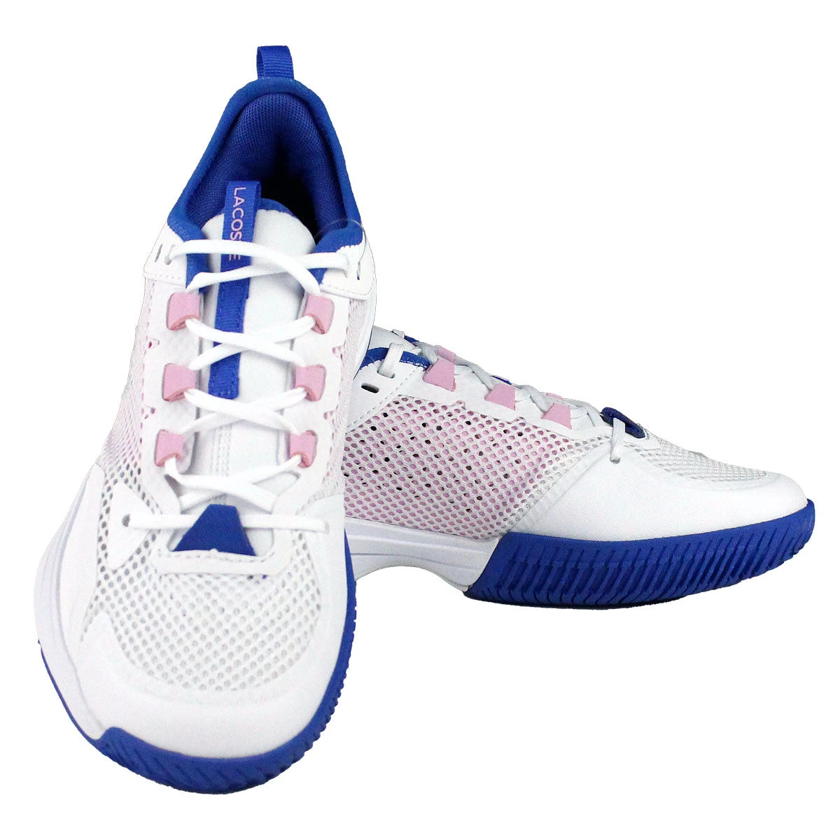 Lacoste AG-LT21 Textile Women's Tennis Shoes (White/Pink) 4 Lacoste AG-LT21 Textile Women's Tennis Shoes (White/Pink) - Image 4
