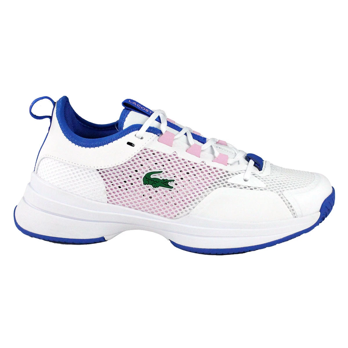 Lacoste AG-LT21 Textile Women's Tennis Shoes (White/Pink) 1 Lacoste AG-LT21 Textile Women's Tennis Shoes (White/Pink)
