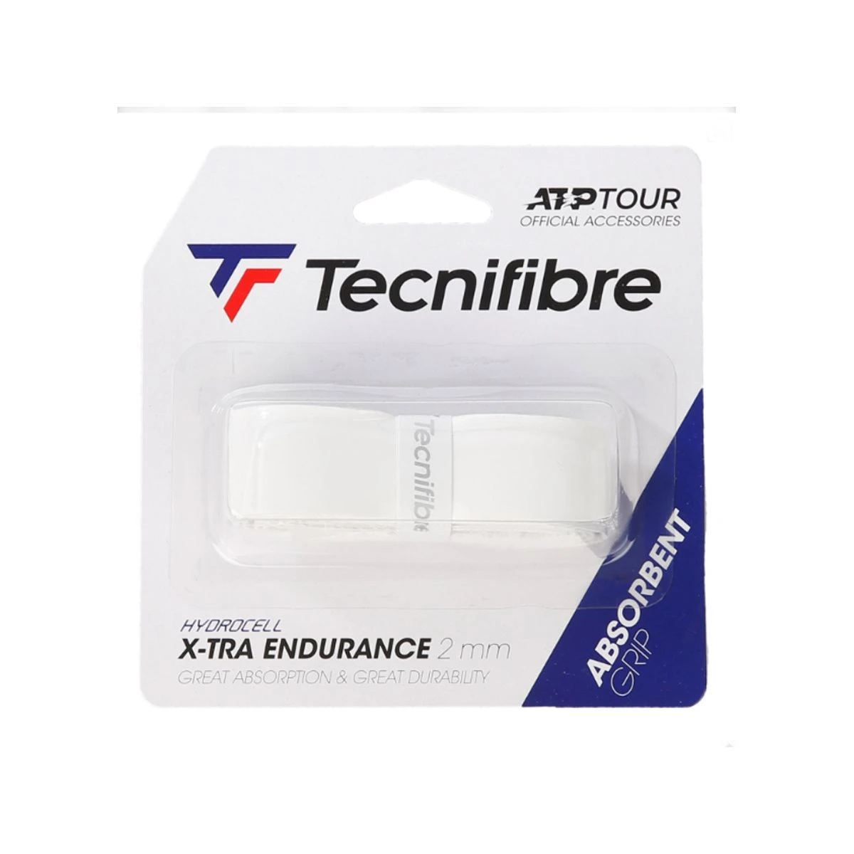 Tecnifibre X-Tra Endurance Replacement Grip (White) 1 Tecnifibre X-Tra Endurance Replacement Grip (White)