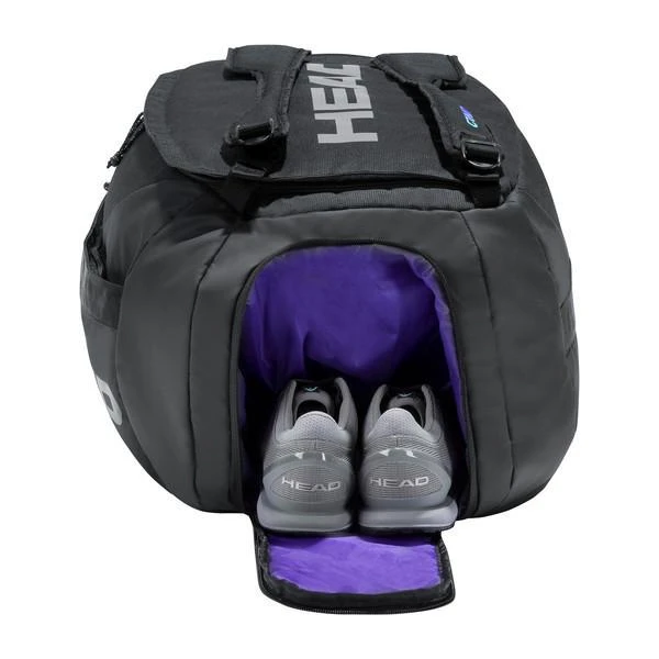 Head Gravity Duffel 6 Pack Racquet Bag (Black/Purple) 5 Head Gravity Duffel 6 Pack Racquet Bag (Black/Purple) - Image 5