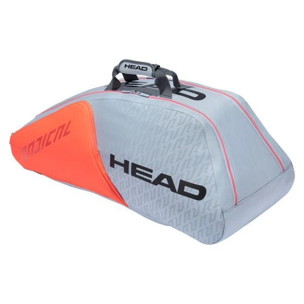 Head Radical Supercombi 9 Pack Racquet Bag (Grey/Orange) 4 Head Radical Supercombi 9 Pack Racquet Bag (Grey/Orange) - Image 4