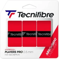 Tecnifibre Players Pro Overgrip 3 Pack (Red)