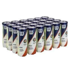 Wilson Roland Garros Clay Court Tennis Balls - 24 Can Case
