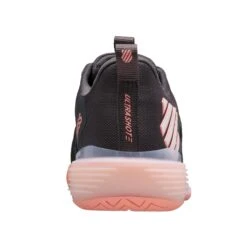 K-Swiss Ultrashot 3 Women's Tennis Shoe (Asphalt/Peach/White) -RacquetGuys Sales 96988 007.03