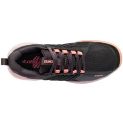 K-Swiss Ultrashot 3 Women's Tennis Shoe (Asphalt/Peach/White) -RacquetGuys Sales 96988 007.06