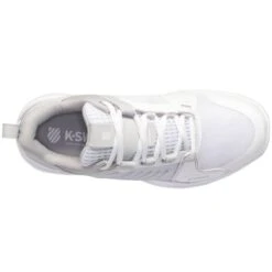 K-Swiss Ultrashot Team Women's Tennis Shoe (White/Lunar Rock/Silver) -RacquetGuys Sales 97395 914.06