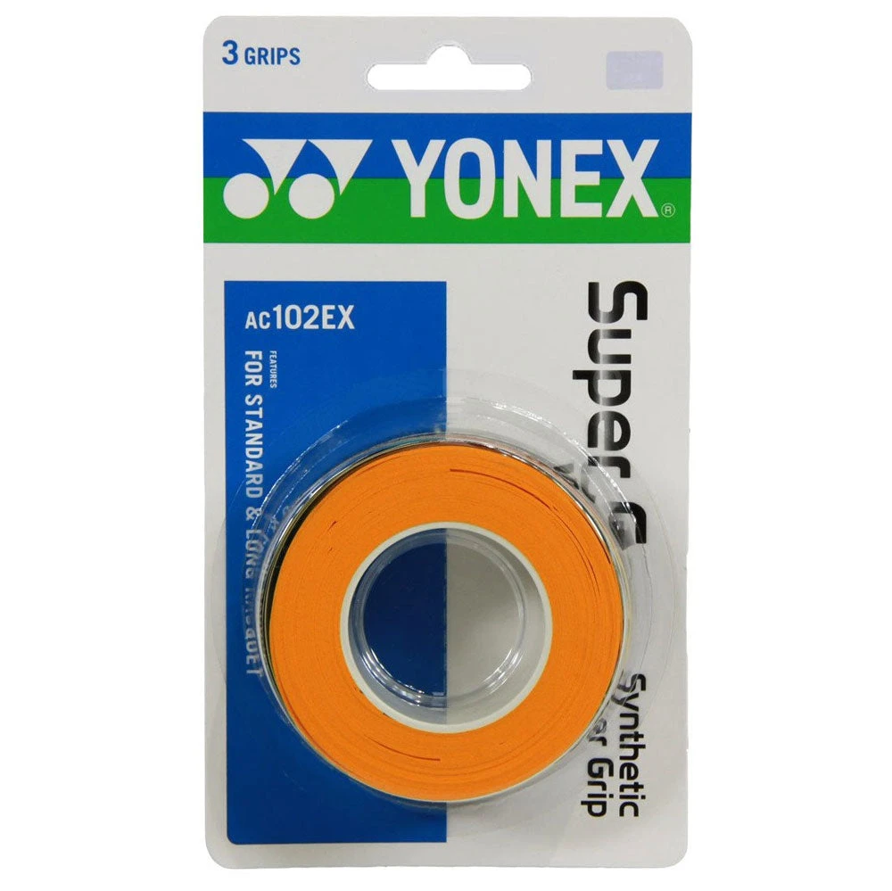 Yonex Super Grap Overgrip 3 Pack (Orange) 1 Yonex Super Grap Overgrip 3 Pack (Orange)