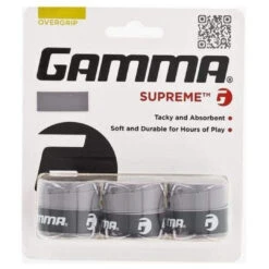 Gamma Supreme Overgrip 3 Pack (Grey)