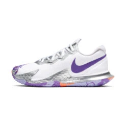 Nike Air Zoom Vapor Cage 4 Women's Tennis Shoe (White/Purple) -RacquetGuys Sales CD0431 103 PHSLH000 3144