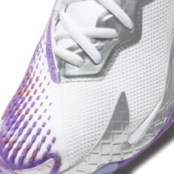 Nike Air Zoom Vapor Cage 4 Women's Tennis Shoe (White/Purple) -RacquetGuys Sales CD0431 103 PHSYD001 3144