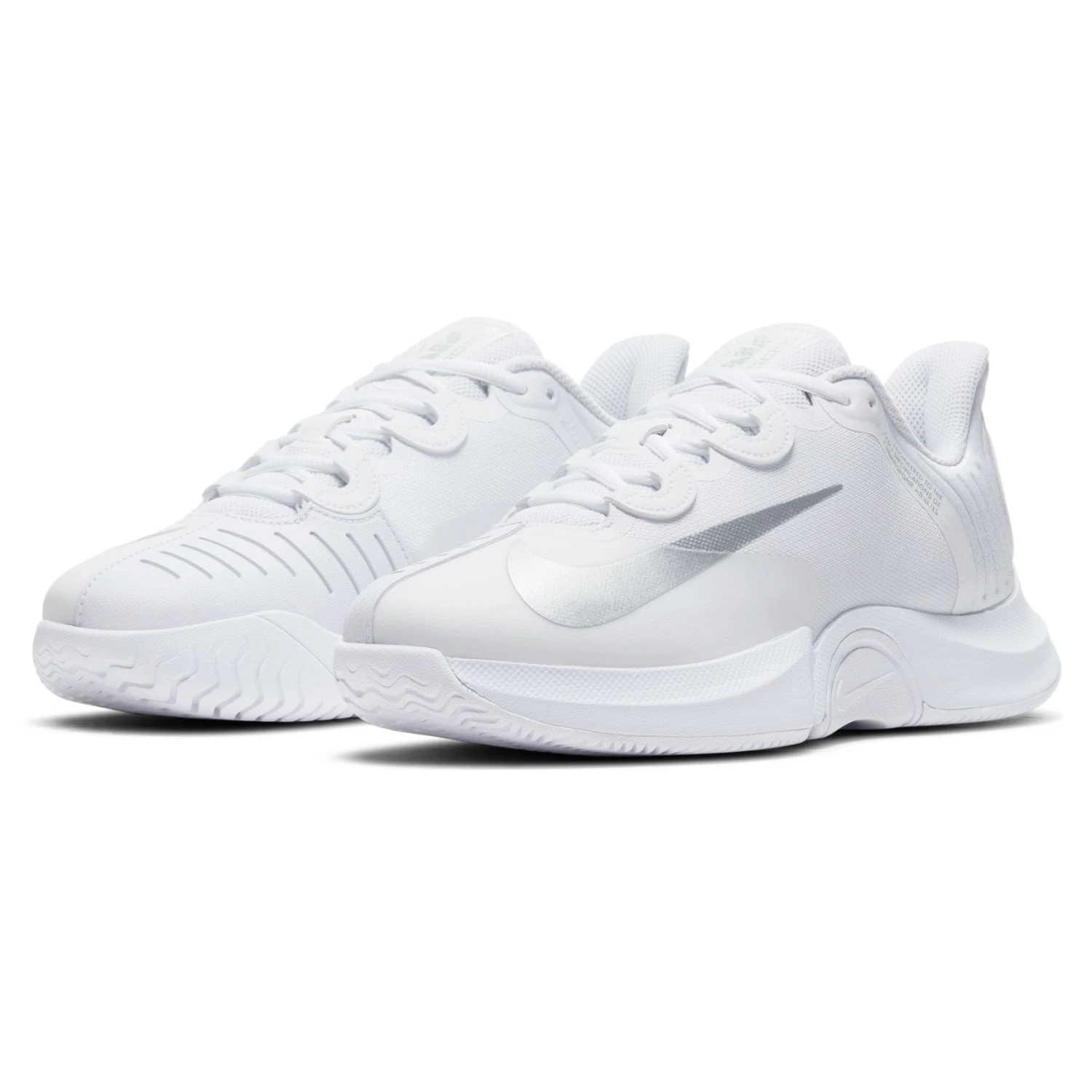Nike Air Zoom GP Turbo Women's Tennis Shoe (White/Silver) 6 Nike Air Zoom GP Turbo Women's Tennis Shoe (White/Silver) - Image 6