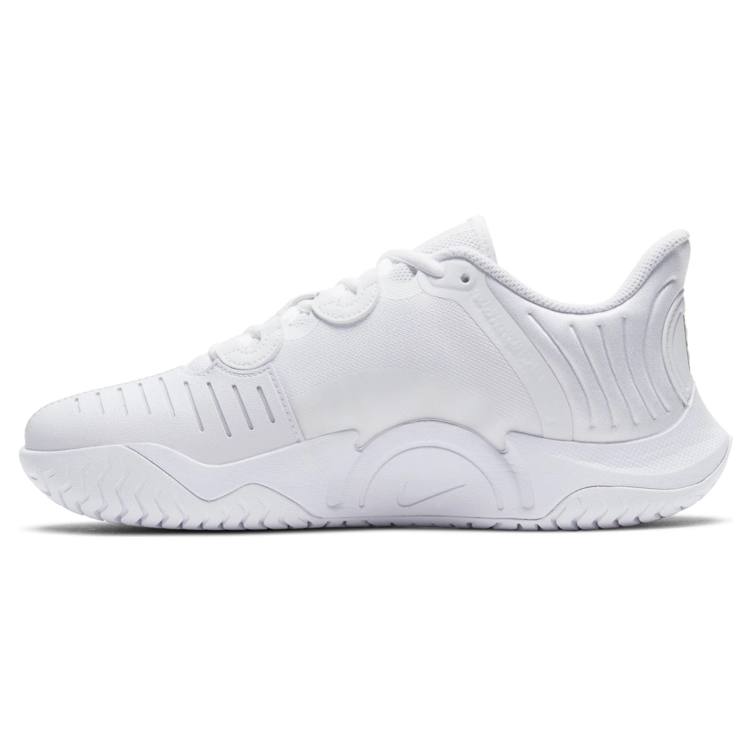 Nike Air Zoom GP Turbo Women's Tennis Shoe (White/Silver) 2 Nike Air Zoom GP Turbo Women's Tennis Shoe (White/Silver) - Image 2
