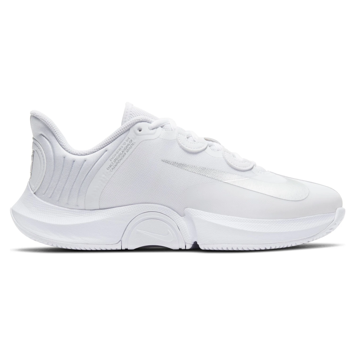 Nike Air Zoom GP Turbo Women's Tennis Shoe (White/Silver) 1 Nike Air Zoom GP Turbo Women's Tennis Shoe (White/Silver)
