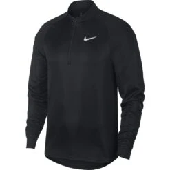 Nike Men's Court Challenger Long Sleeve Top (Black/White)