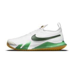 Nike React Vapor NXT Women's Tennis Shoe (White/Gold/Green) -RacquetGuys Sales CV0742 114 PHSLH000 3144