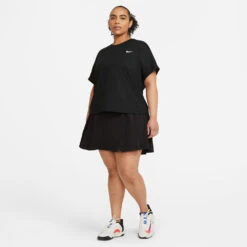 Nike Women's Dri-FIT Club Tennis Skirt (Black/White) 11 Nike Women's Dri-FIT Club Tennis Skirt (Black/White) -RacquetGuys Sales DB5935 010 PHSYM005 3144