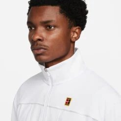 Nike Men's Core Heritage Tennis Jacket (White) -RacquetGuys Sales DC0620 100 PHSYM001 3144