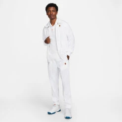 Nike Men's Core Heritage Tennis Jacket (White) -RacquetGuys Sales DC0620 100 PHSYM004 3144