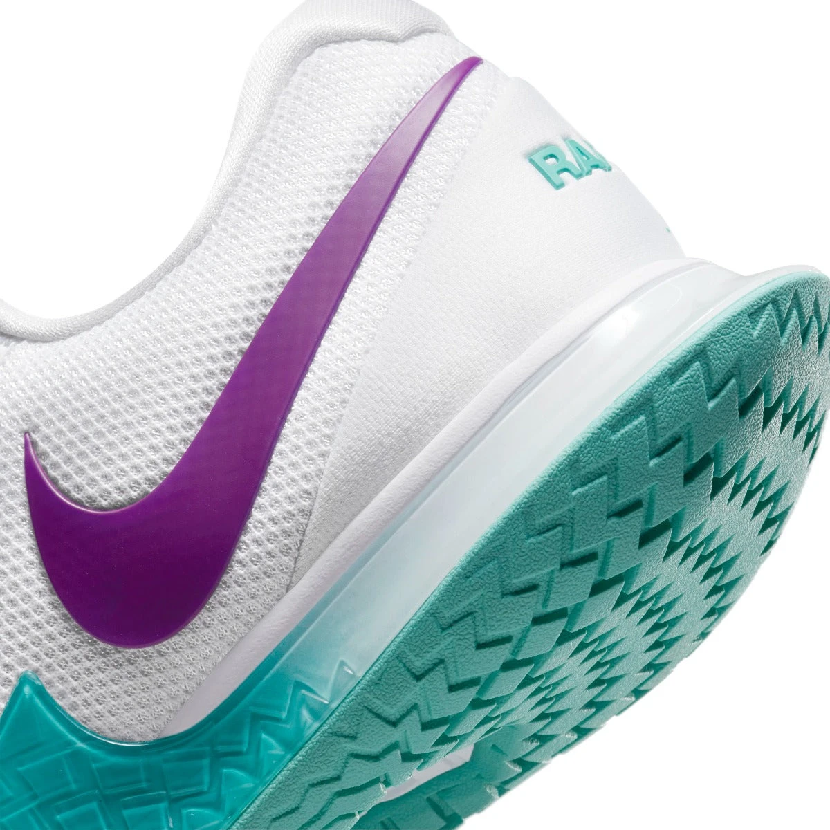 Nike Zoom Vapor Cage 4 Rafa Men's Tennis Shoe (White/Red/Teal) 8 Nike Zoom Vapor Cage 4 Rafa Men's Tennis Shoe (White/Red/Teal) - Image 8