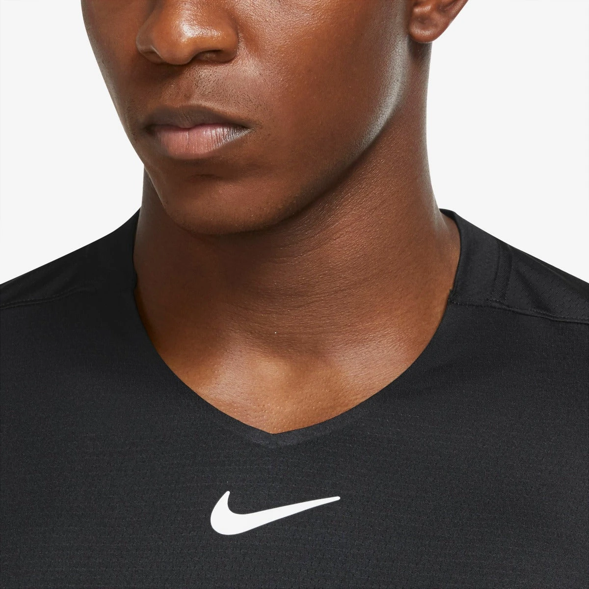 Nike Men's Dri-FIT Advantage Top (Black/White) 2 Nike Men's Dri-FIT Advantage Top (Black/White) - Image 2