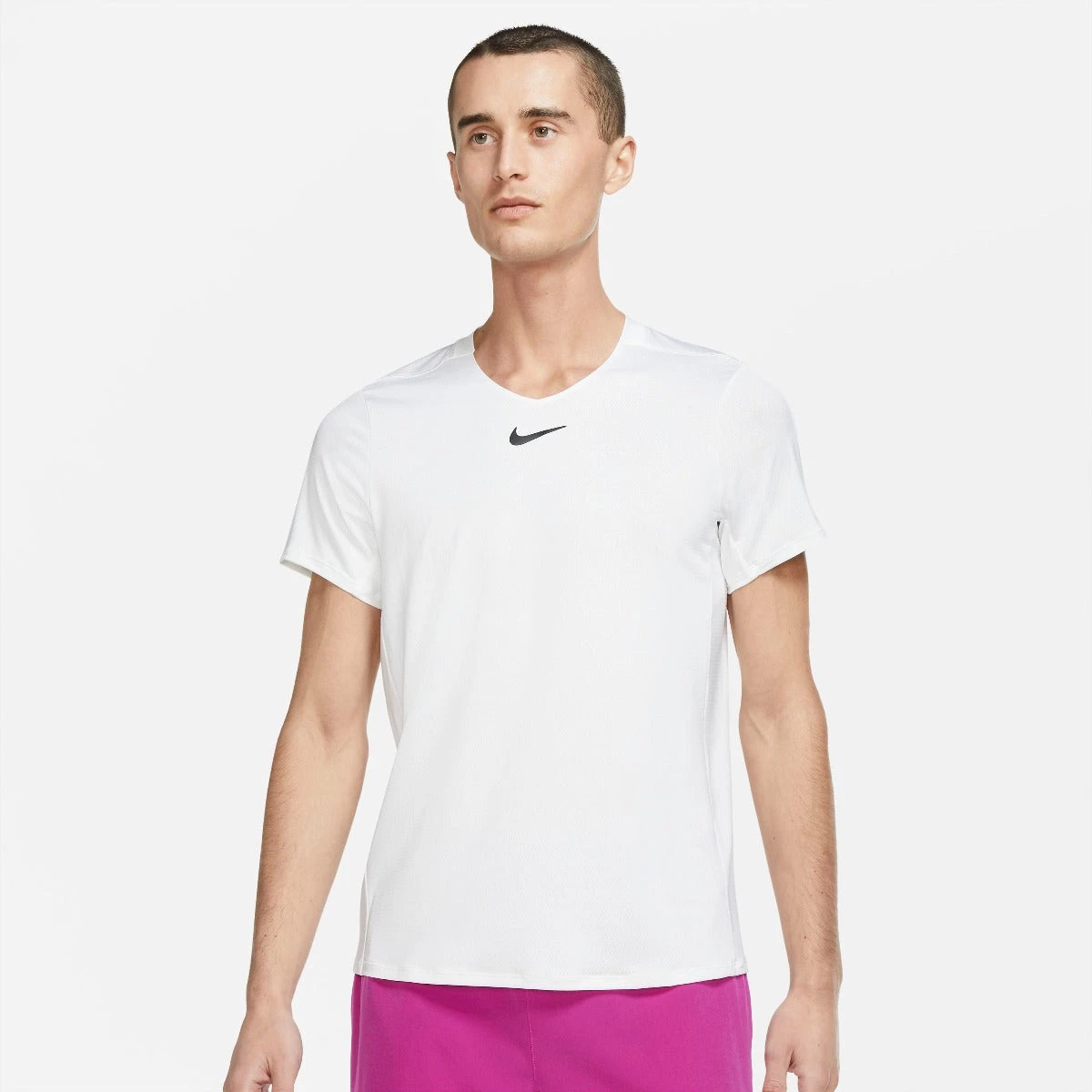 Nike Men's Dri-FIT Advantage Top (White/Back) 1 Nike Men's Dri-FIT Advantage Top (White/Back)