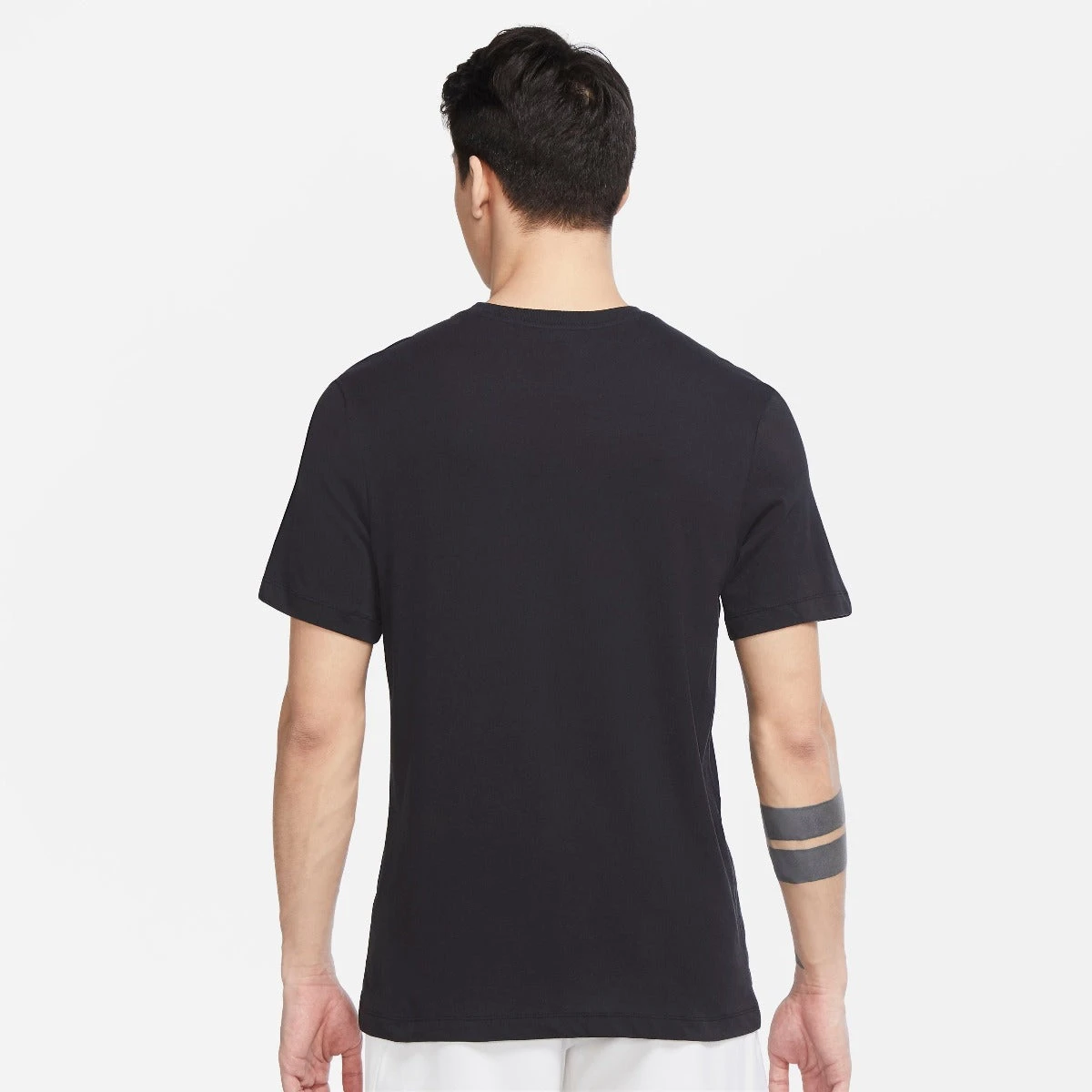 Nike Men's Dri-FIT Distressed Swoosh Top (Black) 2 Nike Men's Dri-FIT Distressed Swoosh Top (Black) - Image 2