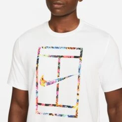 Nike Men's Garden Party Tee (White) 5 Nike Men's Garden Party Tee (White) -RacquetGuys Sales DD8591 100 PHSYM001 3144
