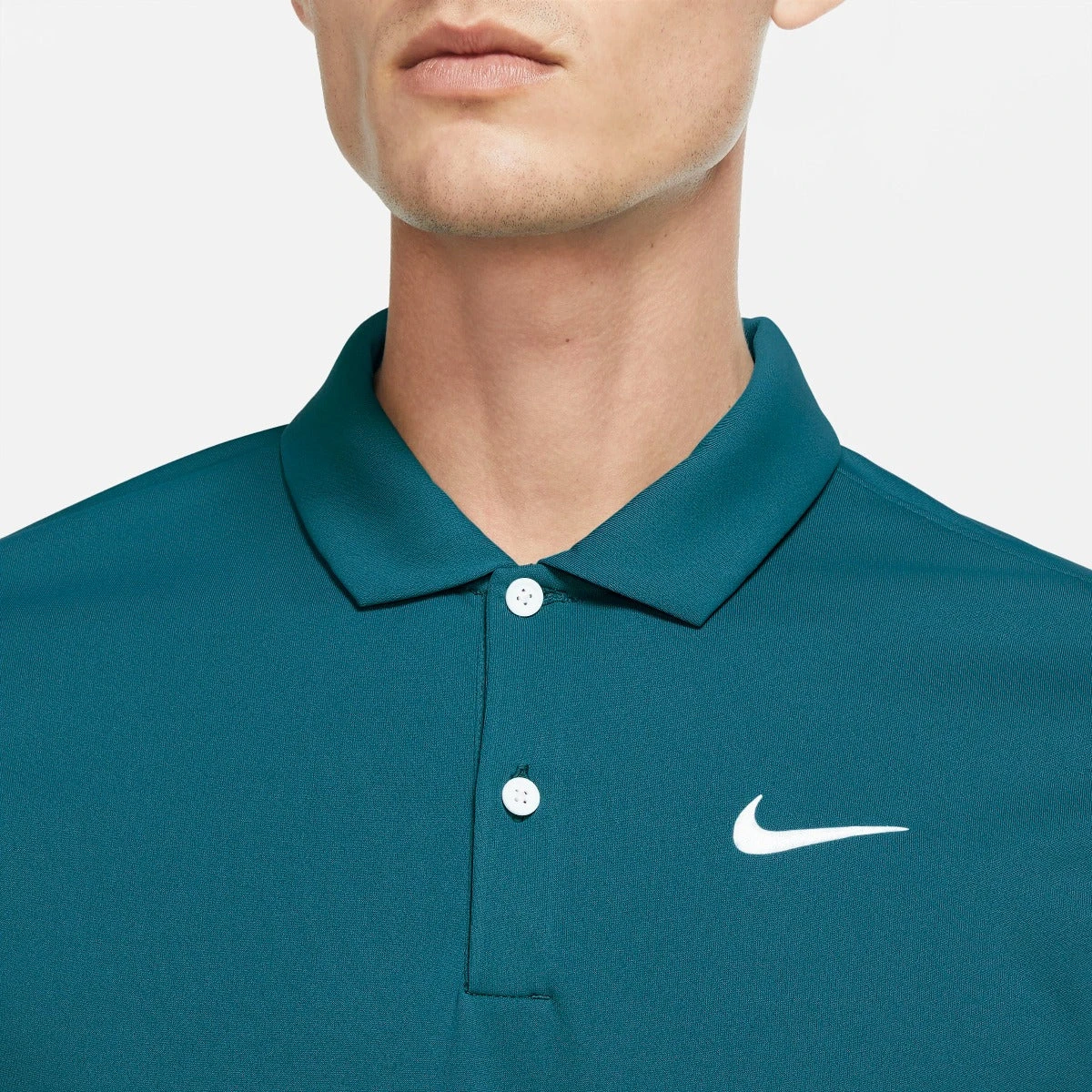 Nike Men's Dri-FIT Victory Solid Polo (Bright Spruce/White) 3 Nike Men's Dri-FIT Victory Solid Polo (Bright Spruce/White) - Image 3