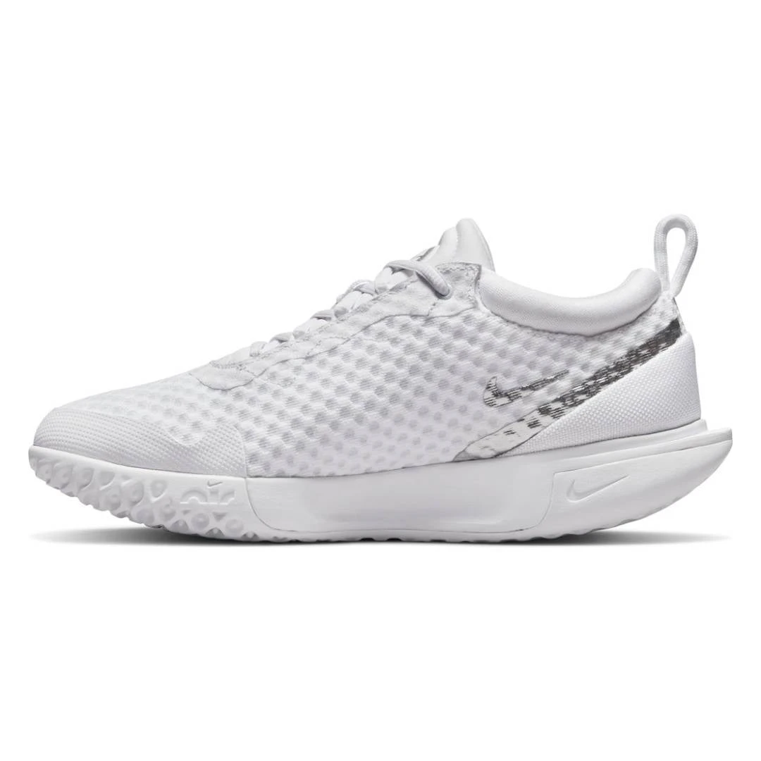 Nike Court Zoom Pro Women's Tennis Shoe (White/Metallic Silver) 2 Nike Court Zoom Pro Women's Tennis Shoe (White/Metallic Silver) - Image 2
