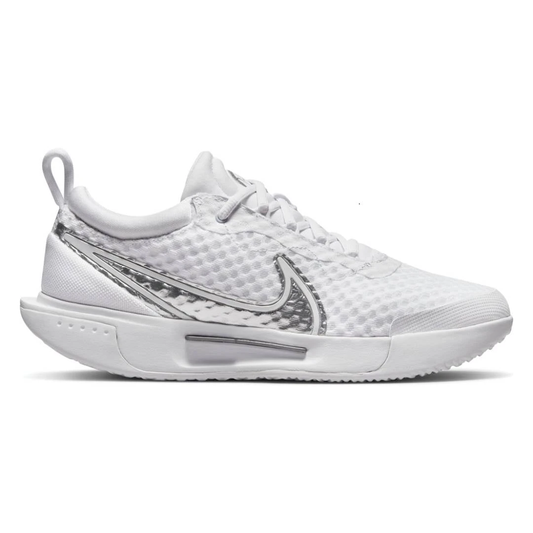 Nike Court Zoom Pro Women's Tennis Shoe (White/Metallic Silver) 1 Nike Court Zoom Pro Women's Tennis Shoe (White/Metallic Silver)