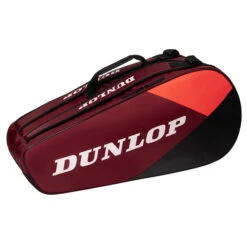 Dunlop CX Club 6 Pack Racquet Bag (Red/Black)
