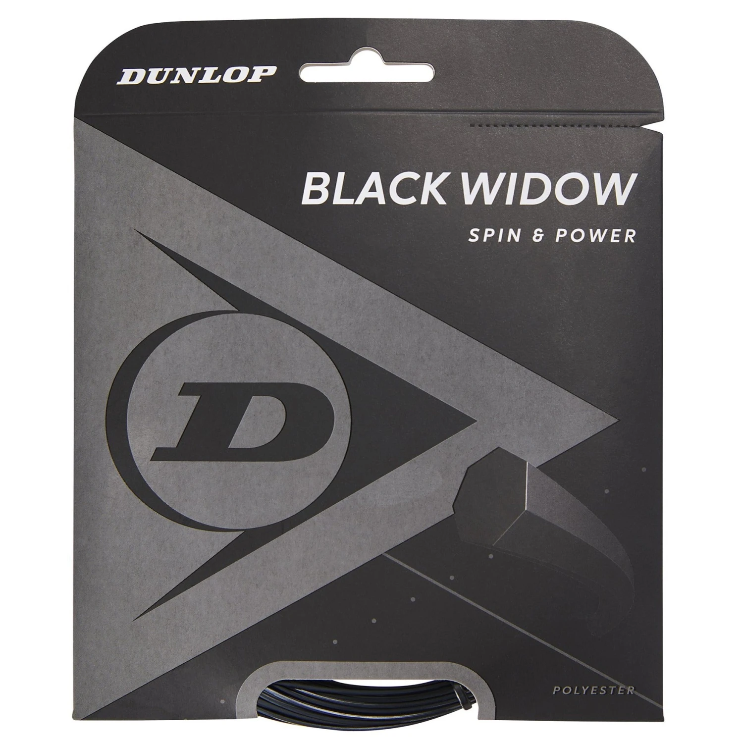 Dunlop Black Widow 16/1.31 Tennis String (Black) 1 Dunlop Black Widow 16/1.31 Tennis String (Black)