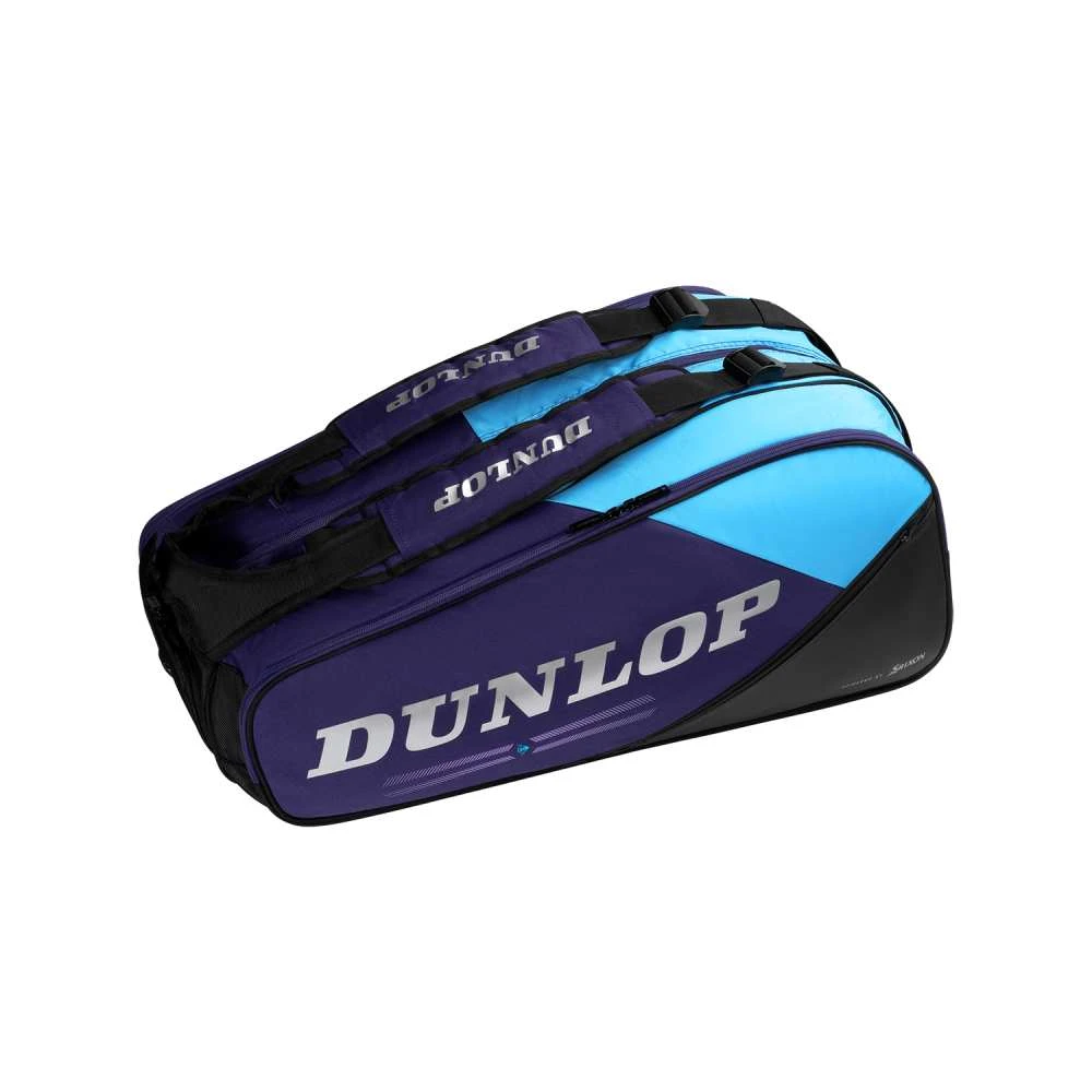 Dunlop FX Performance 8 Pack Racquet Bag (Violet/Cyan) 1 Dunlop FX Performance 8 Pack Racquet Bag (Violet/Cyan)