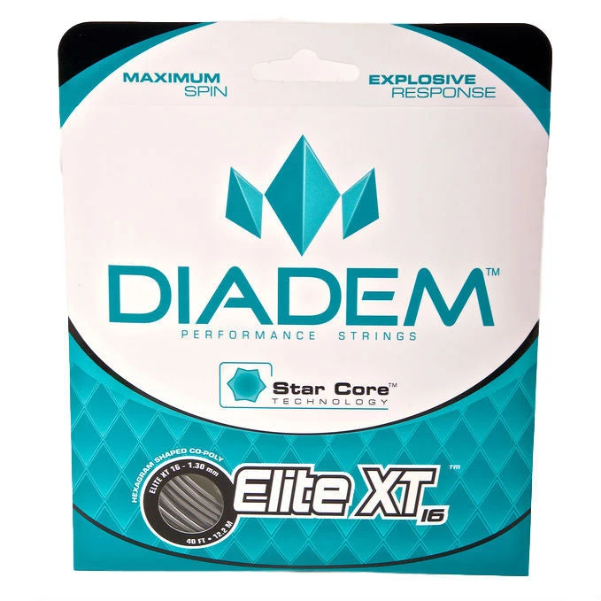 Diadem Elite XT 16/1.30 Tennis String (Charcoal) 1 Diadem Elite XT 16/1.30 Tennis String (Charcoal)
