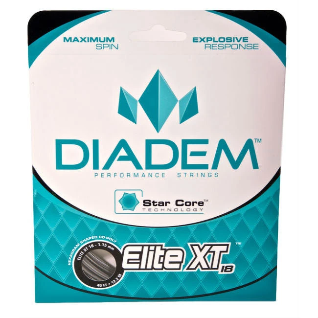 Diadem Elite XT 18/1.15 Tennis String (Charcoal) 1 Diadem Elite XT 18/1.15 Tennis String (Charcoal)