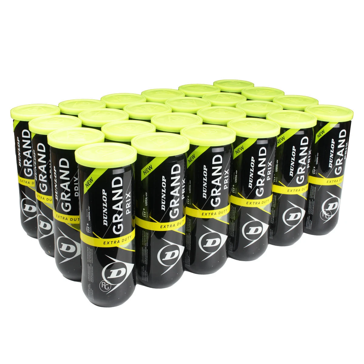 Dunlop Grand Prix Extra Duty Tennis Balls – 24 Can Case 1 Dunlop Grand Prix Extra Duty Tennis Balls – 24 Can Case