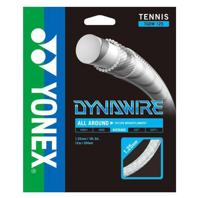Yonex Dynawire 16L/1.25 Tennis String (White) 1 Yonex Dynawire 16L/1.25 Tennis String (White)