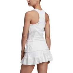 Adidas Women's Stella McCartney Tank Top (White) 16 Adidas Women's Stella McCartney Tank Top (White) -RacquetGuys Sales EA3122 APP on model back white
